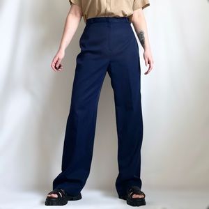 Vintage 80s/1980s navy pants/trousers